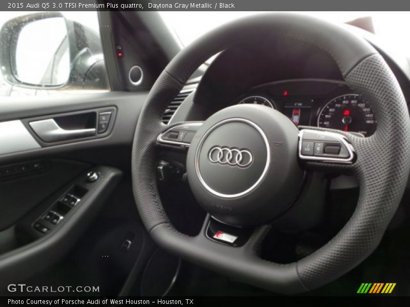 Daytona Gray Metallic / Black 2015 Audi Q5 3.0 TFSI Premium Plus quattro