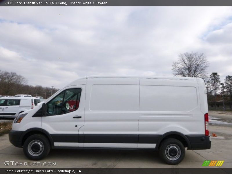 Oxford White / Pewter 2015 Ford Transit Van 150 MR Long