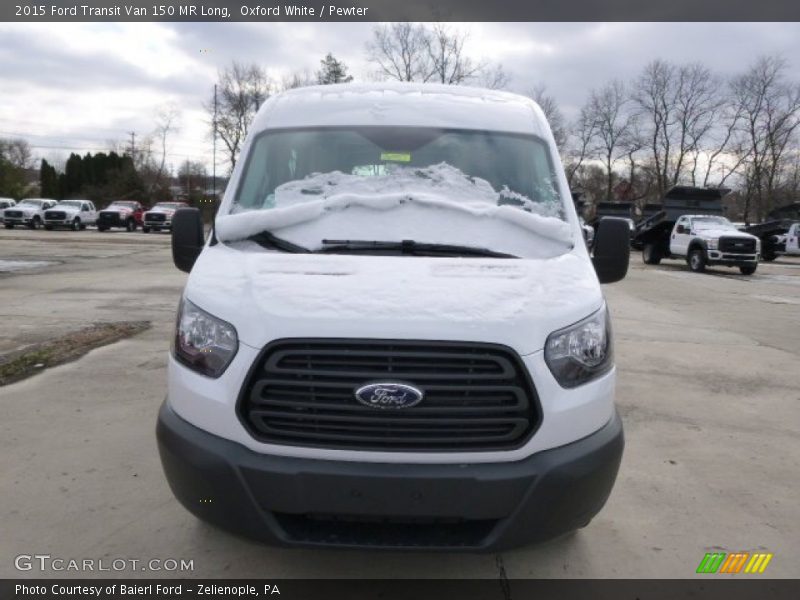 Oxford White / Pewter 2015 Ford Transit Van 150 MR Long