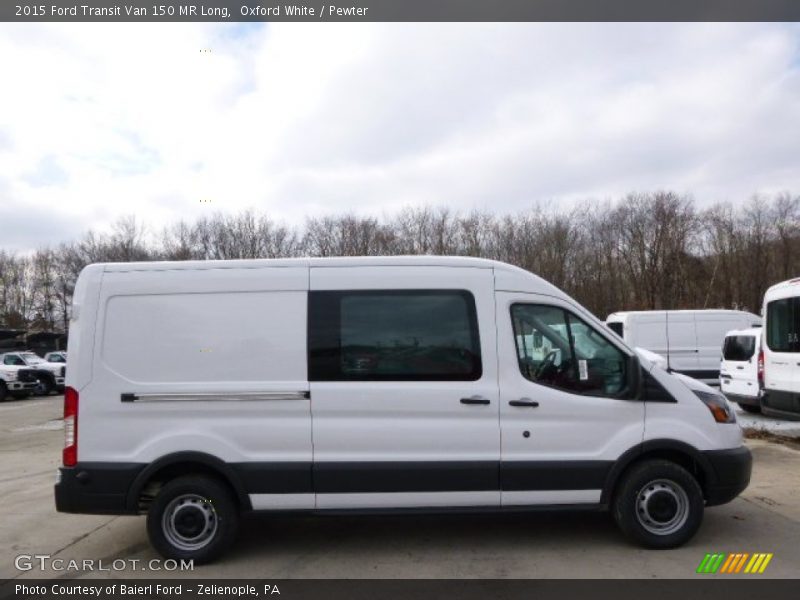 Oxford White / Pewter 2015 Ford Transit Van 150 MR Long