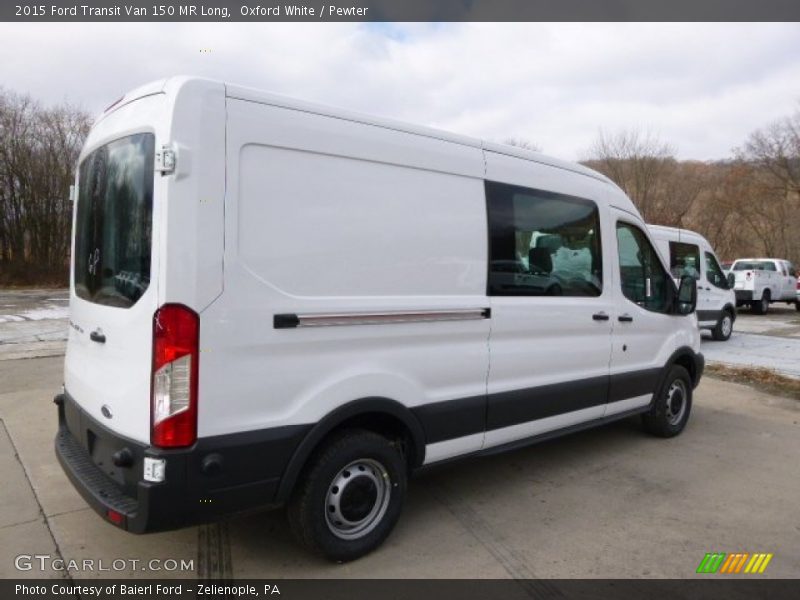 Oxford White / Pewter 2015 Ford Transit Van 150 MR Long