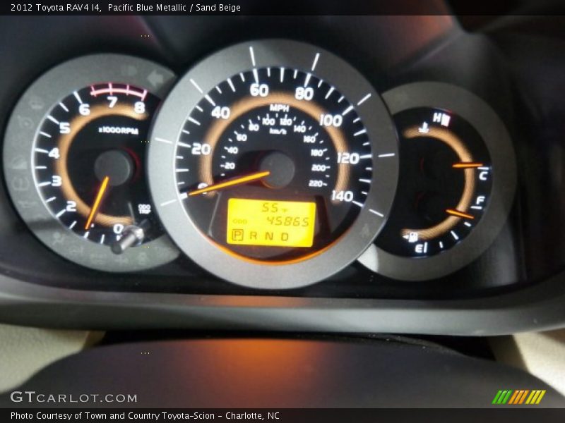 Pacific Blue Metallic / Sand Beige 2012 Toyota RAV4 I4