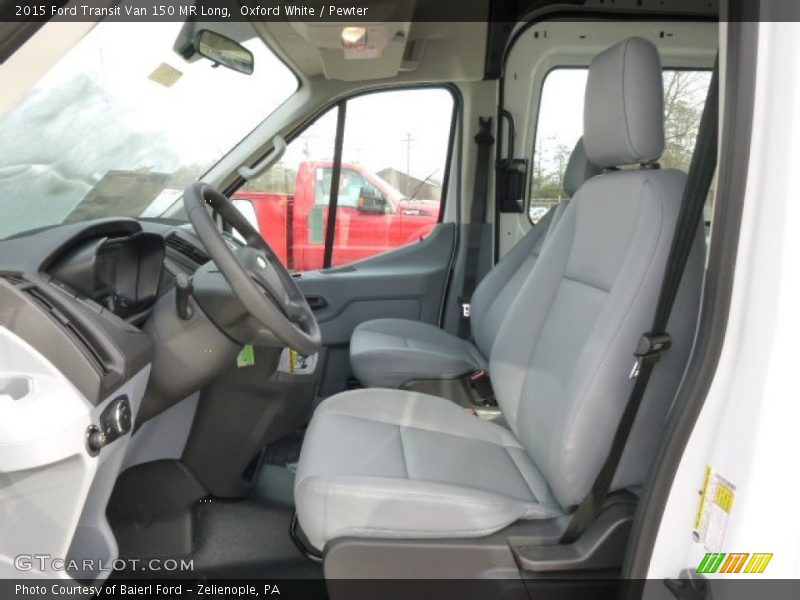Oxford White / Pewter 2015 Ford Transit Van 150 MR Long