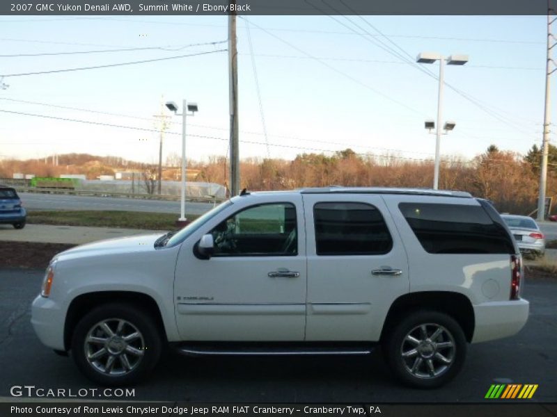 Summit White / Ebony Black 2007 GMC Yukon Denali AWD