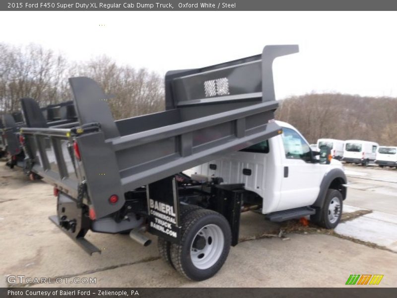 Oxford White / Steel 2015 Ford F450 Super Duty XL Regular Cab Dump Truck