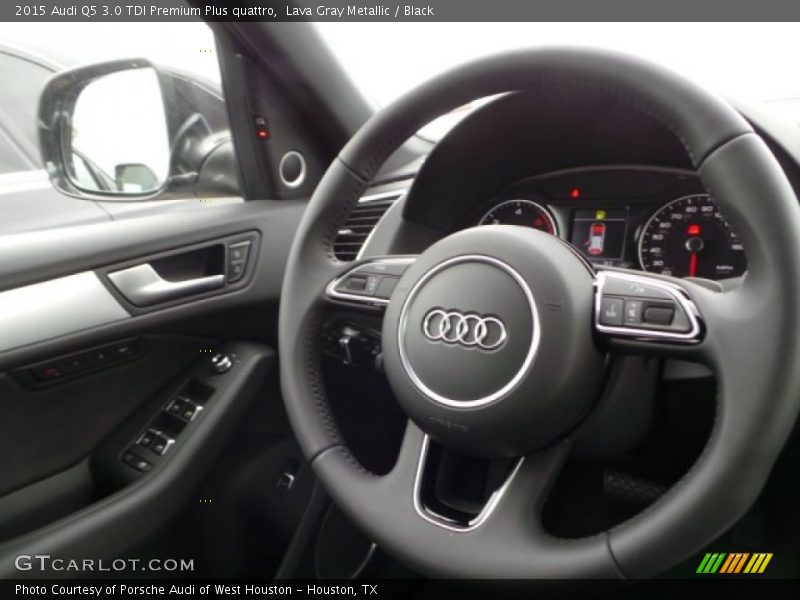 Lava Gray Metallic / Black 2015 Audi Q5 3.0 TDI Premium Plus quattro
