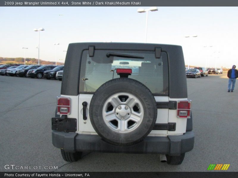 Stone White / Dark Khaki/Medium Khaki 2009 Jeep Wrangler Unlimited X 4x4