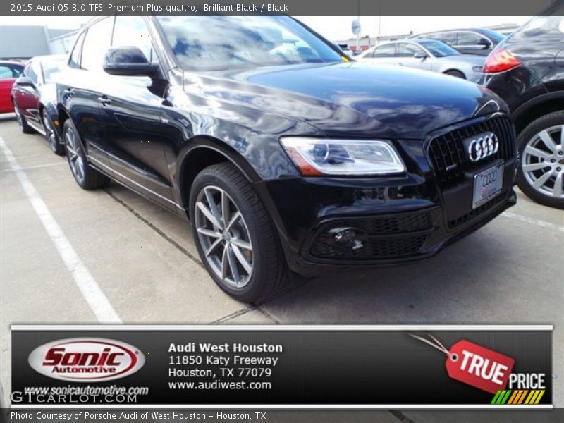 Brilliant Black / Black 2015 Audi Q5 3.0 TFSI Premium Plus quattro