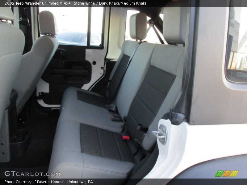 Stone White / Dark Khaki/Medium Khaki 2009 Jeep Wrangler Unlimited X 4x4