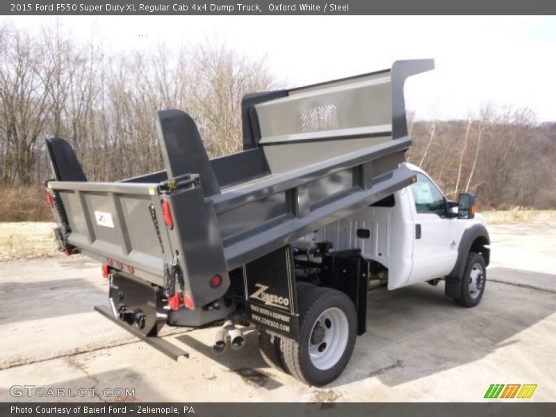 Oxford White / Steel 2015 Ford F550 Super Duty XL Regular Cab 4x4 Dump Truck
