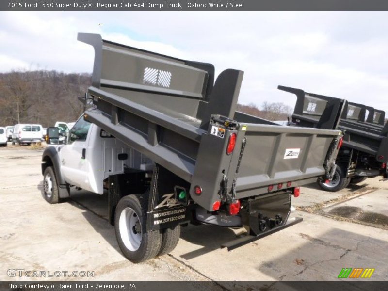 Oxford White / Steel 2015 Ford F550 Super Duty XL Regular Cab 4x4 Dump Truck