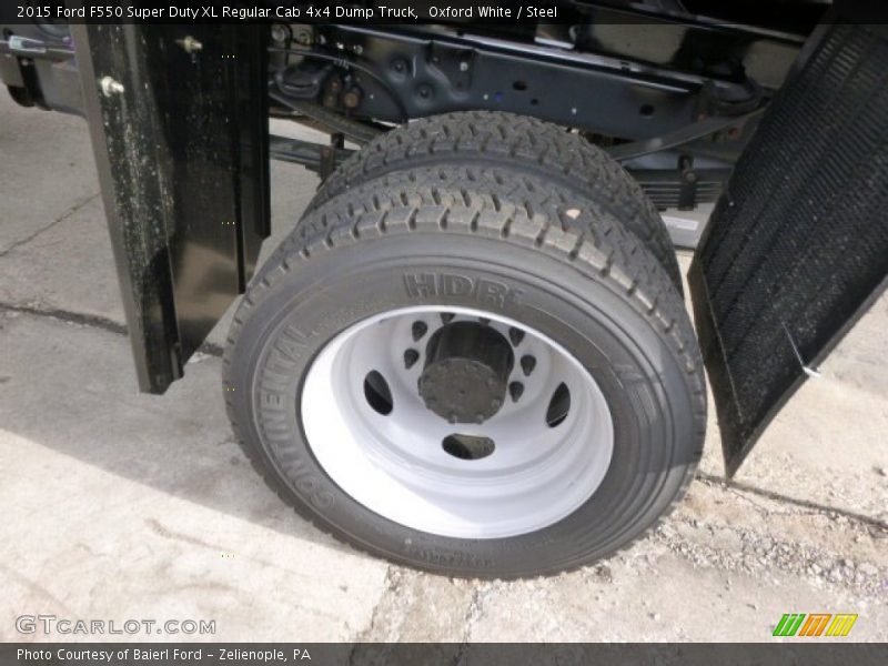 Oxford White / Steel 2015 Ford F550 Super Duty XL Regular Cab 4x4 Dump Truck