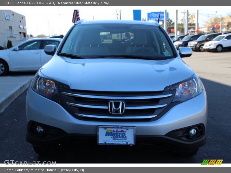 Alabaster Silver Metallic / Gray 2012 Honda CR-V EX-L 4WD