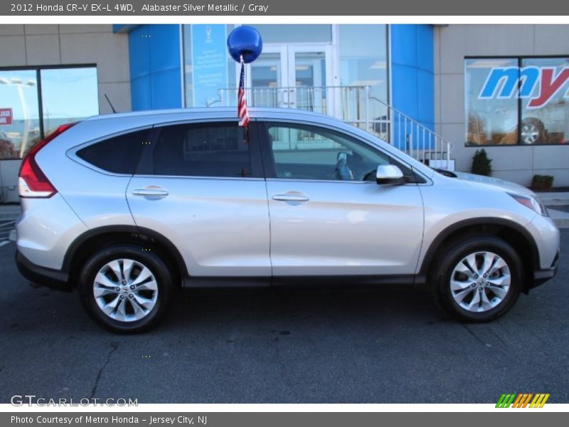 Alabaster Silver Metallic / Gray 2012 Honda CR-V EX-L 4WD