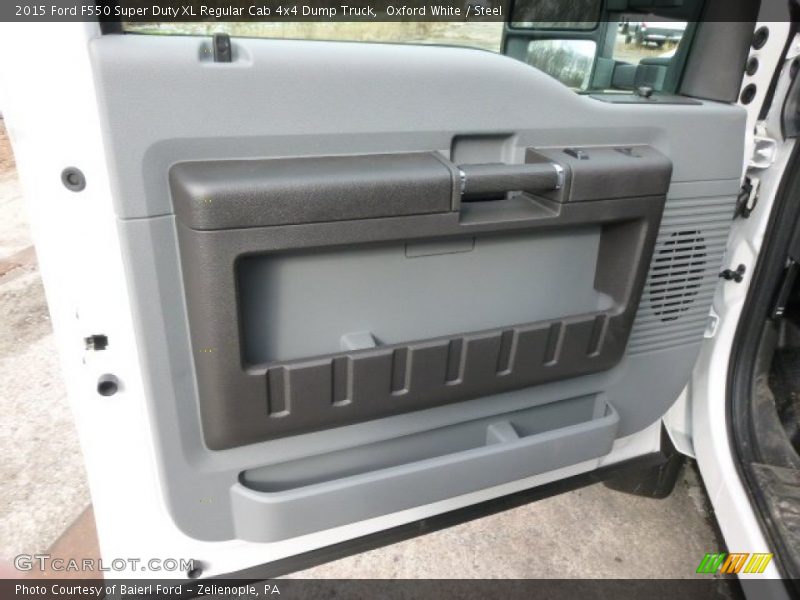 Oxford White / Steel 2015 Ford F550 Super Duty XL Regular Cab 4x4 Dump Truck