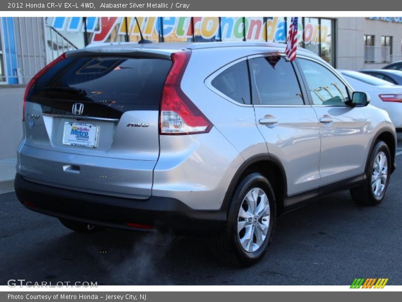 Alabaster Silver Metallic / Gray 2012 Honda CR-V EX-L 4WD