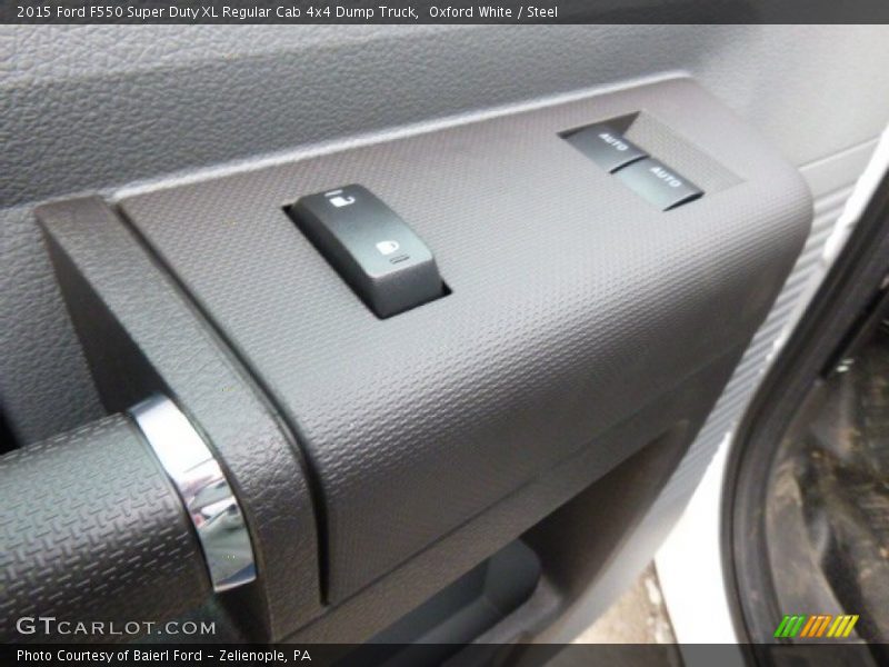 Oxford White / Steel 2015 Ford F550 Super Duty XL Regular Cab 4x4 Dump Truck