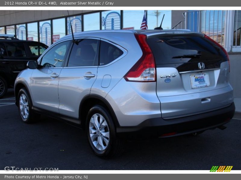 Alabaster Silver Metallic / Gray 2012 Honda CR-V EX-L 4WD