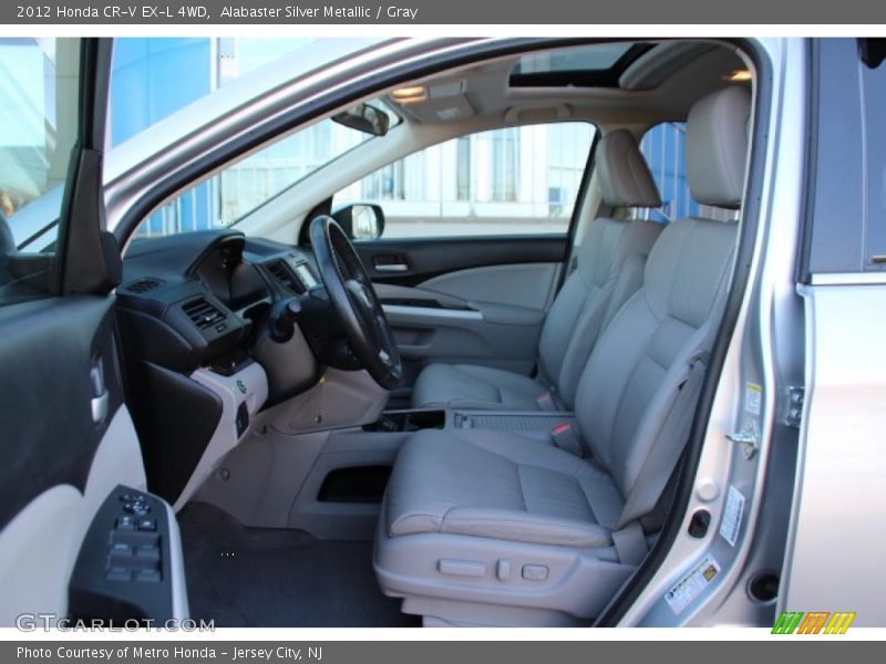 Alabaster Silver Metallic / Gray 2012 Honda CR-V EX-L 4WD