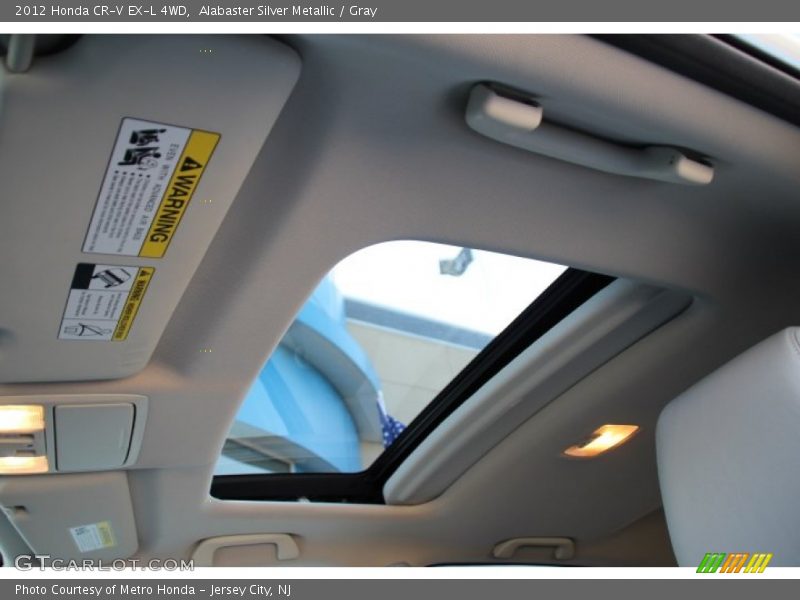 Alabaster Silver Metallic / Gray 2012 Honda CR-V EX-L 4WD