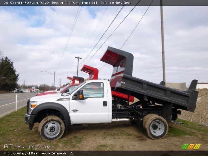 Oxford White / Steel 2015 Ford F450 Super Duty XL Regular Cab Dump Truck 4x4