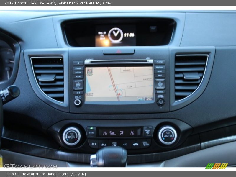 Alabaster Silver Metallic / Gray 2012 Honda CR-V EX-L 4WD