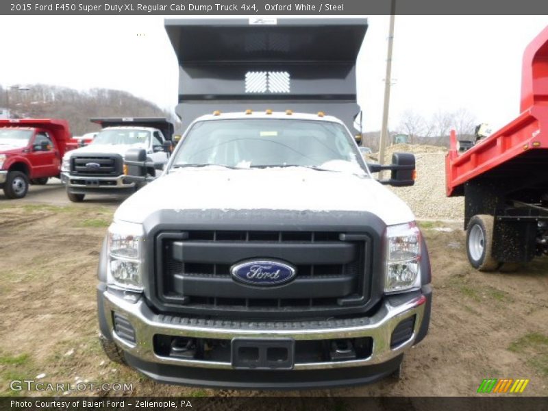 Oxford White / Steel 2015 Ford F450 Super Duty XL Regular Cab Dump Truck 4x4