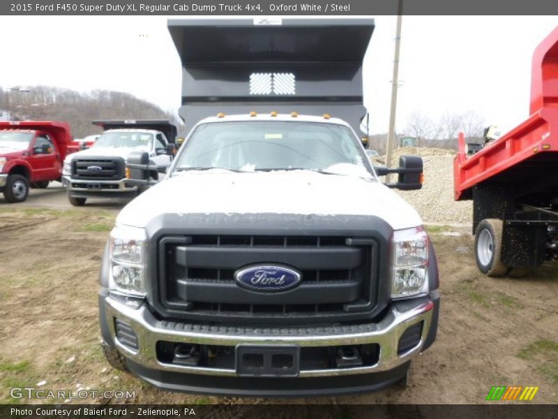 Oxford White / Steel 2015 Ford F450 Super Duty XL Regular Cab Dump Truck 4x4