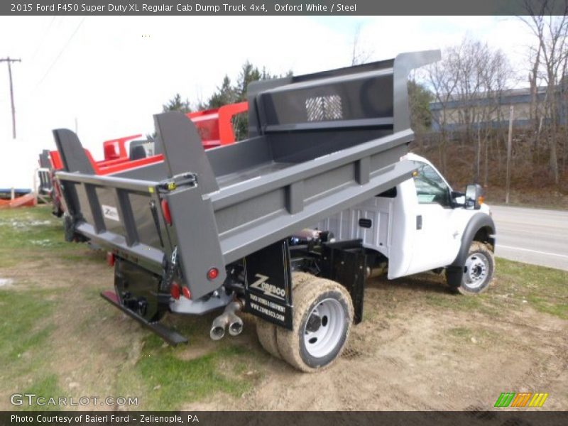 Oxford White / Steel 2015 Ford F450 Super Duty XL Regular Cab Dump Truck 4x4