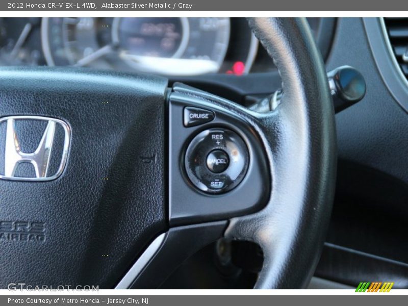 Alabaster Silver Metallic / Gray 2012 Honda CR-V EX-L 4WD