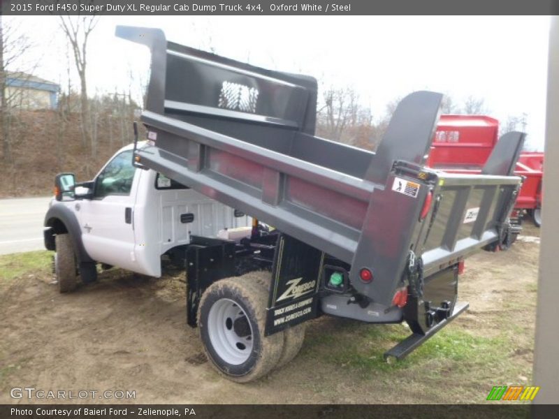 Oxford White / Steel 2015 Ford F450 Super Duty XL Regular Cab Dump Truck 4x4