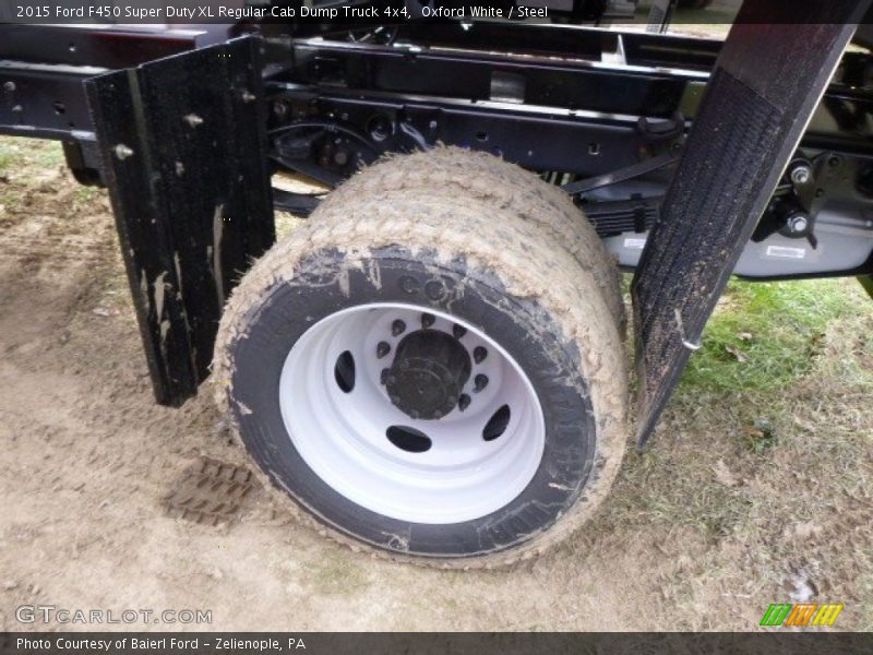 Oxford White / Steel 2015 Ford F450 Super Duty XL Regular Cab Dump Truck 4x4