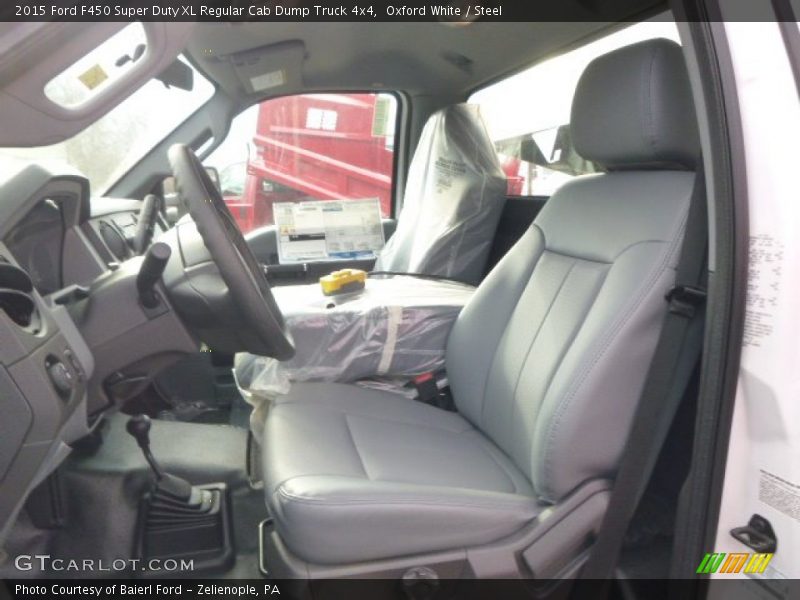 Oxford White / Steel 2015 Ford F450 Super Duty XL Regular Cab Dump Truck 4x4