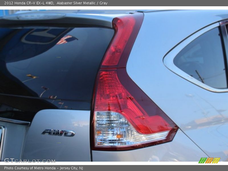 Alabaster Silver Metallic / Gray 2012 Honda CR-V EX-L 4WD