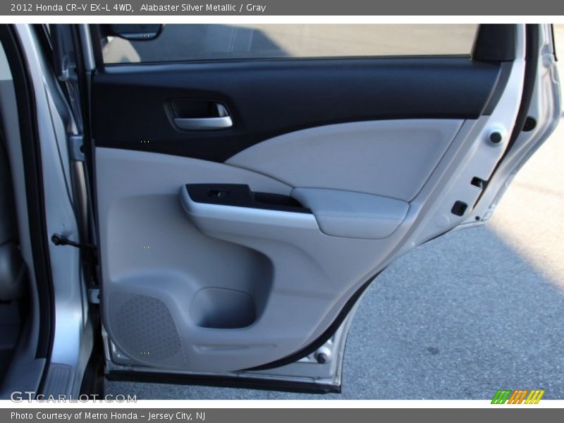 Alabaster Silver Metallic / Gray 2012 Honda CR-V EX-L 4WD