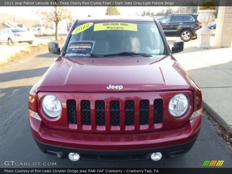 Deep Cherry Red Crystal Pearl / Dark Slate Gray/Light Pebble Beige 2012 Jeep Patriot Latitude 4x4