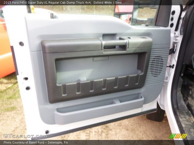 Oxford White / Steel 2015 Ford F450 Super Duty XL Regular Cab Dump Truck 4x4