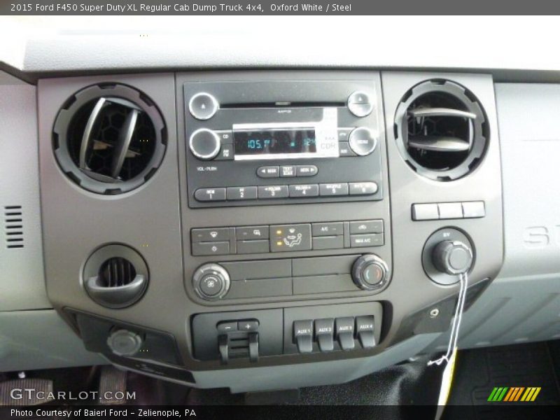 Oxford White / Steel 2015 Ford F450 Super Duty XL Regular Cab Dump Truck 4x4