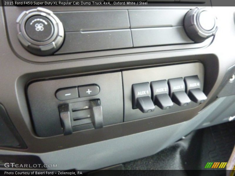 Oxford White / Steel 2015 Ford F450 Super Duty XL Regular Cab Dump Truck 4x4