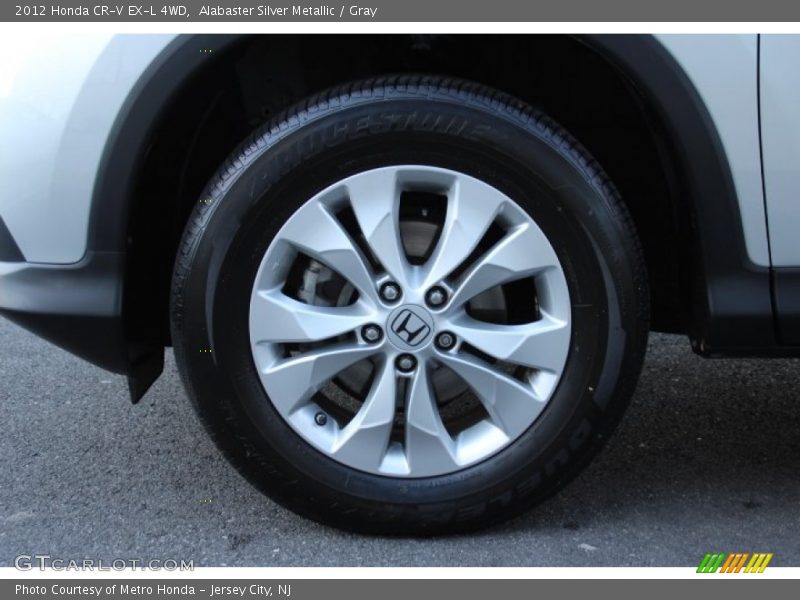 Alabaster Silver Metallic / Gray 2012 Honda CR-V EX-L 4WD
