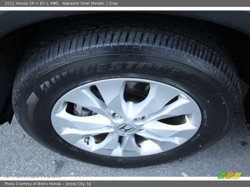Alabaster Silver Metallic / Gray 2012 Honda CR-V EX-L 4WD