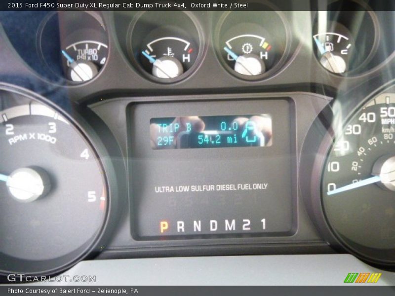 Oxford White / Steel 2015 Ford F450 Super Duty XL Regular Cab Dump Truck 4x4