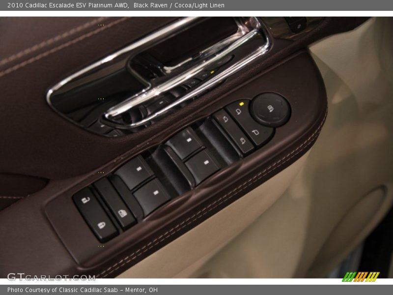Black Raven / Cocoa/Light Linen 2010 Cadillac Escalade ESV Platinum AWD