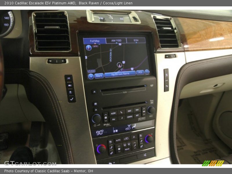 Black Raven / Cocoa/Light Linen 2010 Cadillac Escalade ESV Platinum AWD