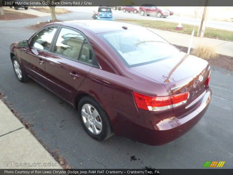 Dark Cherry Red / Gray 2007 Hyundai Sonata GLS