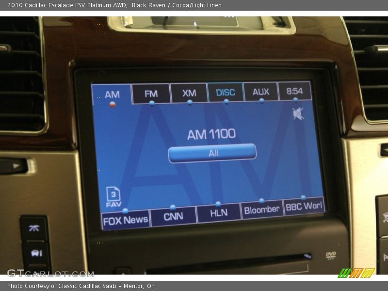 Black Raven / Cocoa/Light Linen 2010 Cadillac Escalade ESV Platinum AWD