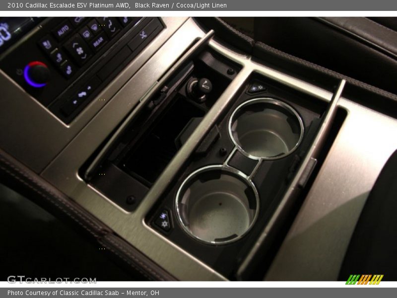 Black Raven / Cocoa/Light Linen 2010 Cadillac Escalade ESV Platinum AWD