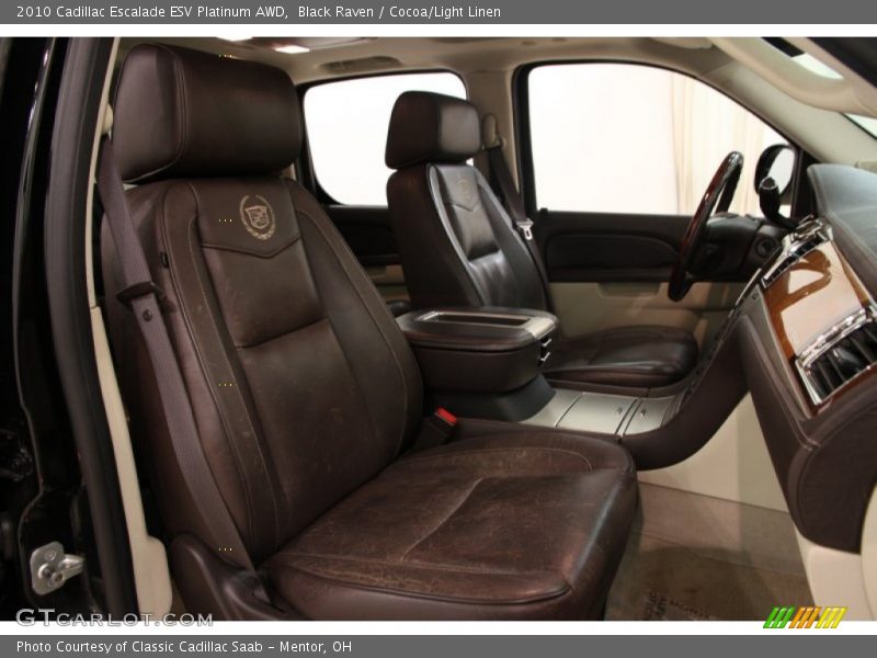 Black Raven / Cocoa/Light Linen 2010 Cadillac Escalade ESV Platinum AWD