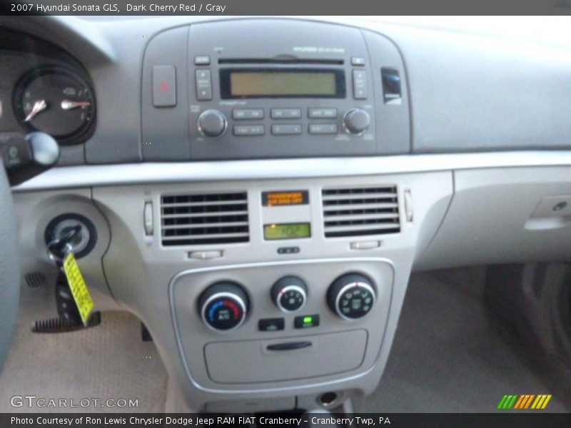 Dark Cherry Red / Gray 2007 Hyundai Sonata GLS