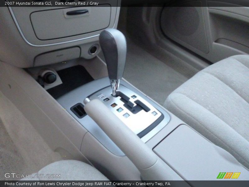 Dark Cherry Red / Gray 2007 Hyundai Sonata GLS
